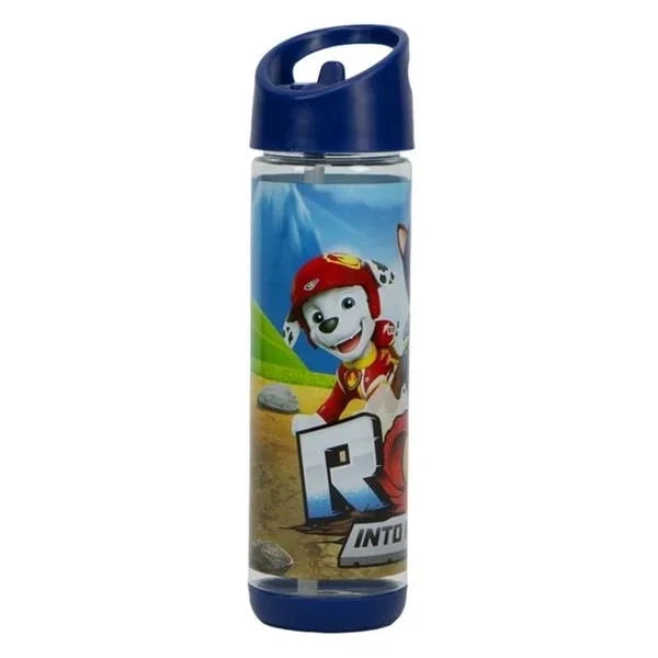 Paw Patrol 500 ml water bottle with blue lid, Marshall graphic, 'INTO'