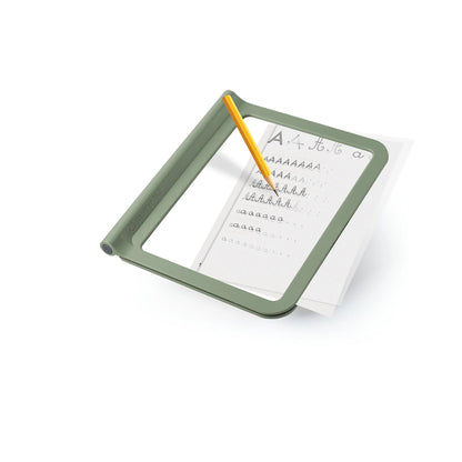 A4 light drawing tablet with green frame, illuminated drawing surface