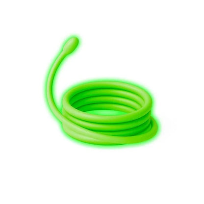 Neon green light-up LED tubing for wall art craft kit