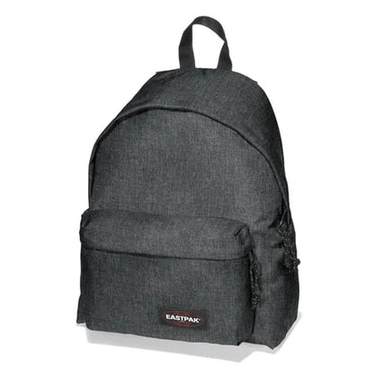 Eastpak Padded Pak’r mini backpack in dark denim, front pocket and red logo patch
