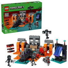 Lego Minecraft Wither Battle set box with minifigures and building pieces, 494 pcs