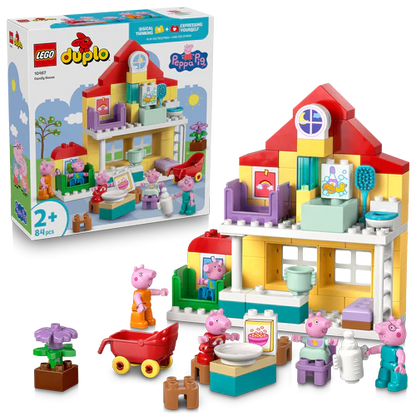 Peppa Pig Family House LEGO DUPLO playset with house, figures, and accessories