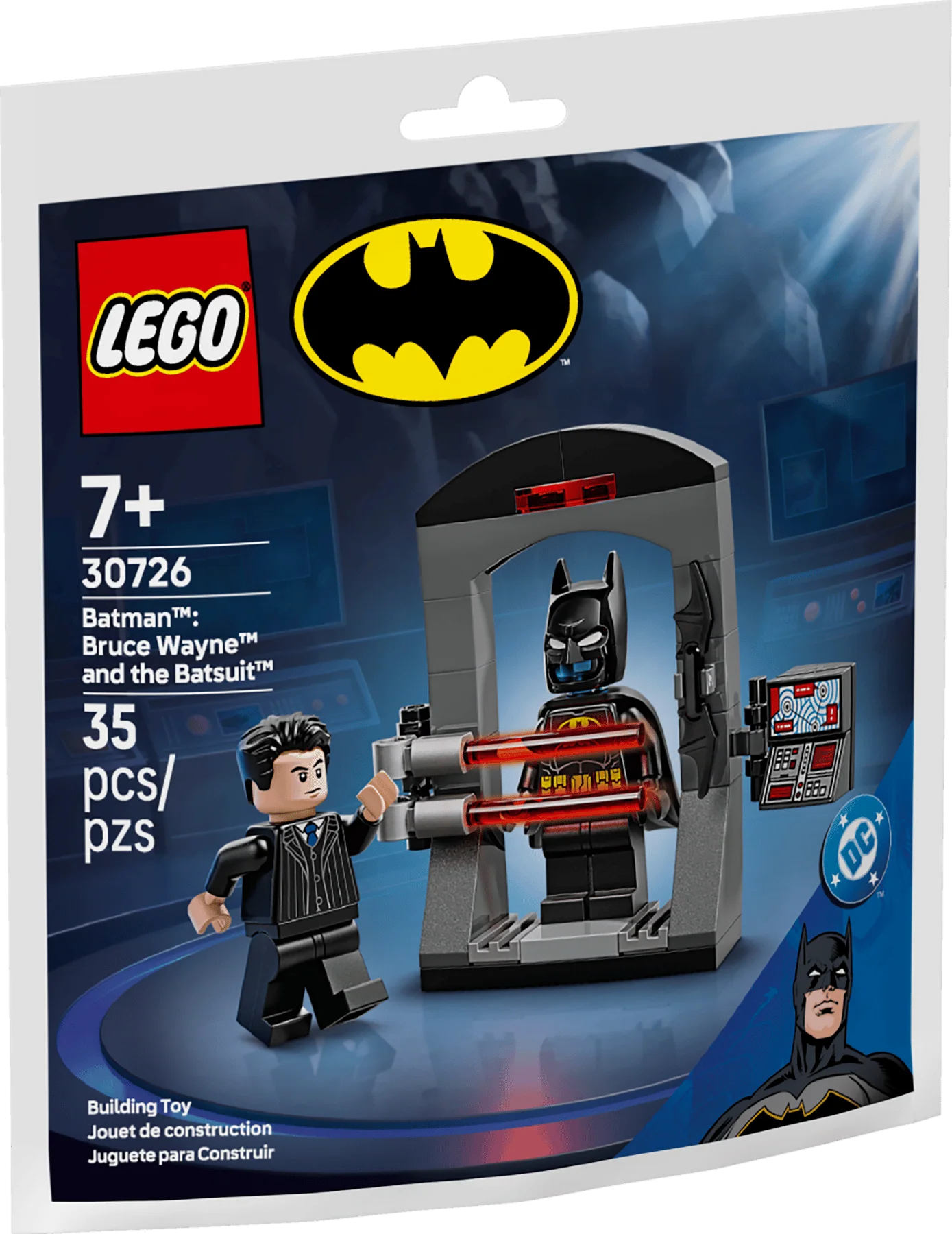 LEGO Batman Bruce Wayne Batsuit set box, 30726, 35 pieces