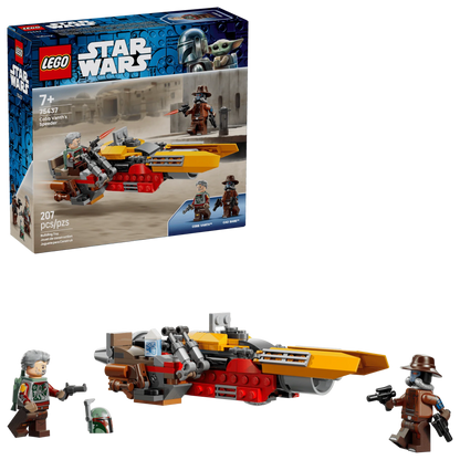 LEGO Star Wars Cobb Vanth's Speeder box with speeder and minifigures