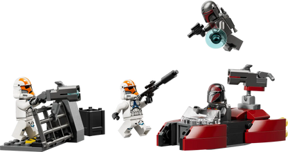 Klon- und Mandalorianer-Figuren mit Waffen, LEGO Star Wars Battle Pack