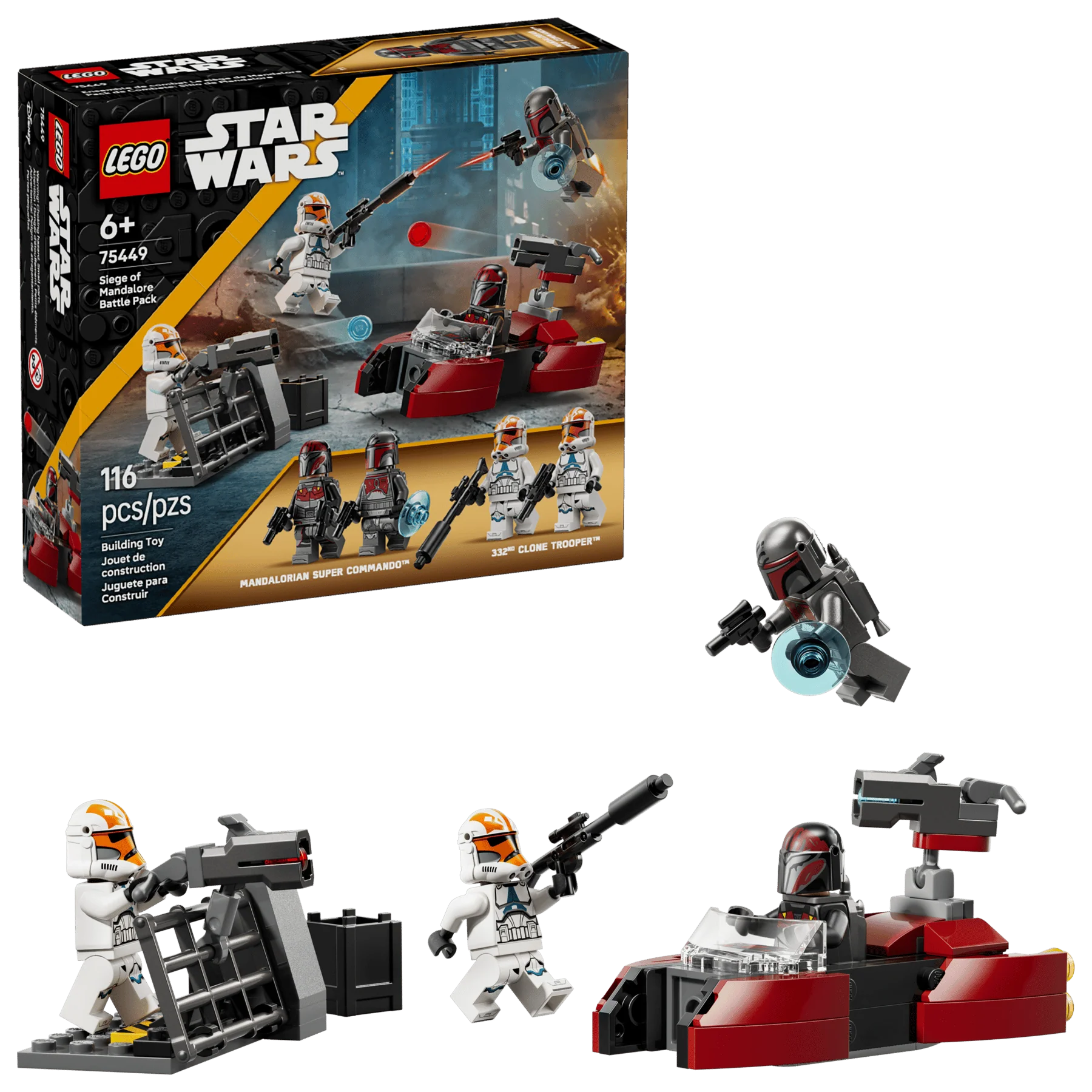 Battle Pack „Siege of Mandalore“: LEGO Star Wars Set mit 116 Teilen und Figuren
