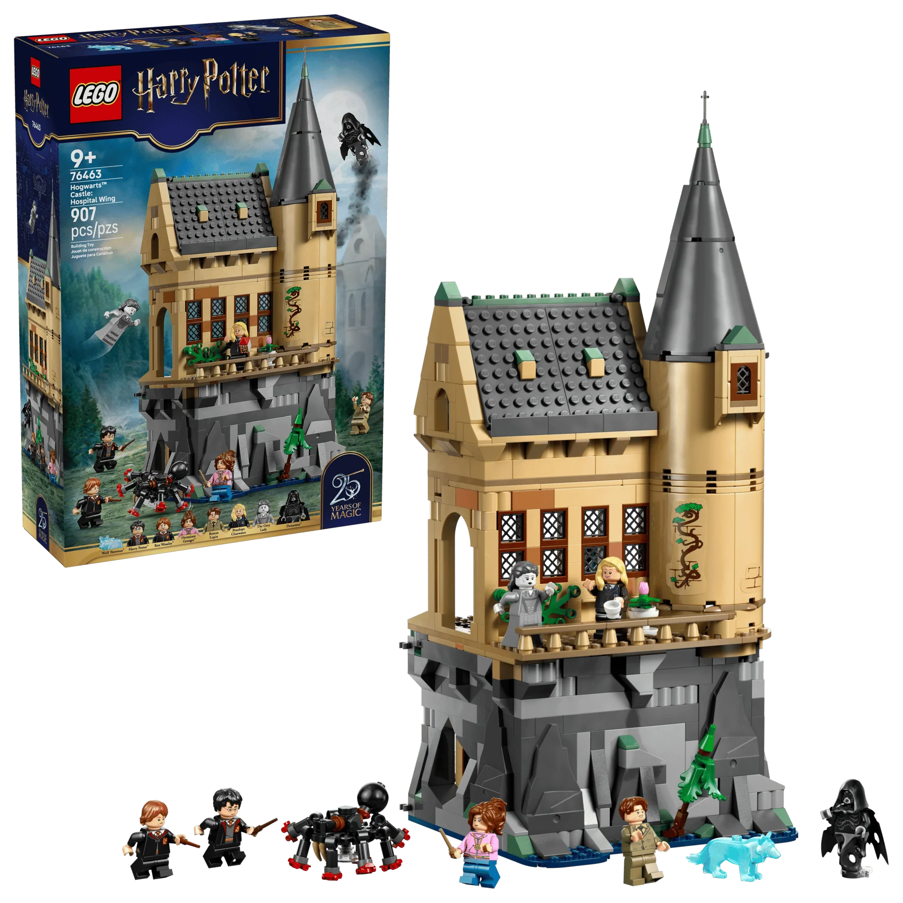 Hogwarts Hospital Wing LEGO building set box with castle and minifigures
