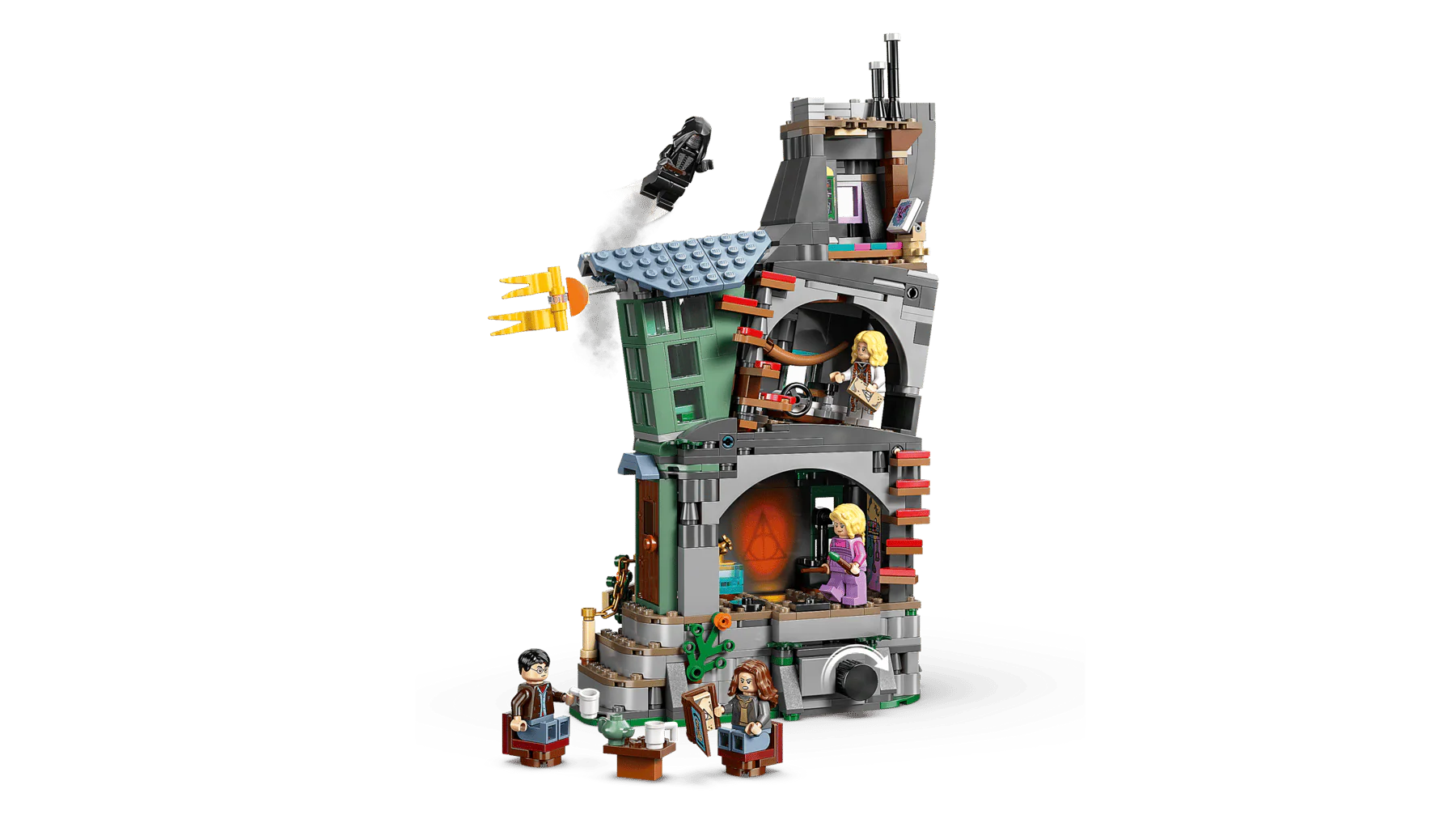 Luna Lovegood's House: LEGO Modell von vorn mit offenen Bogeneingang