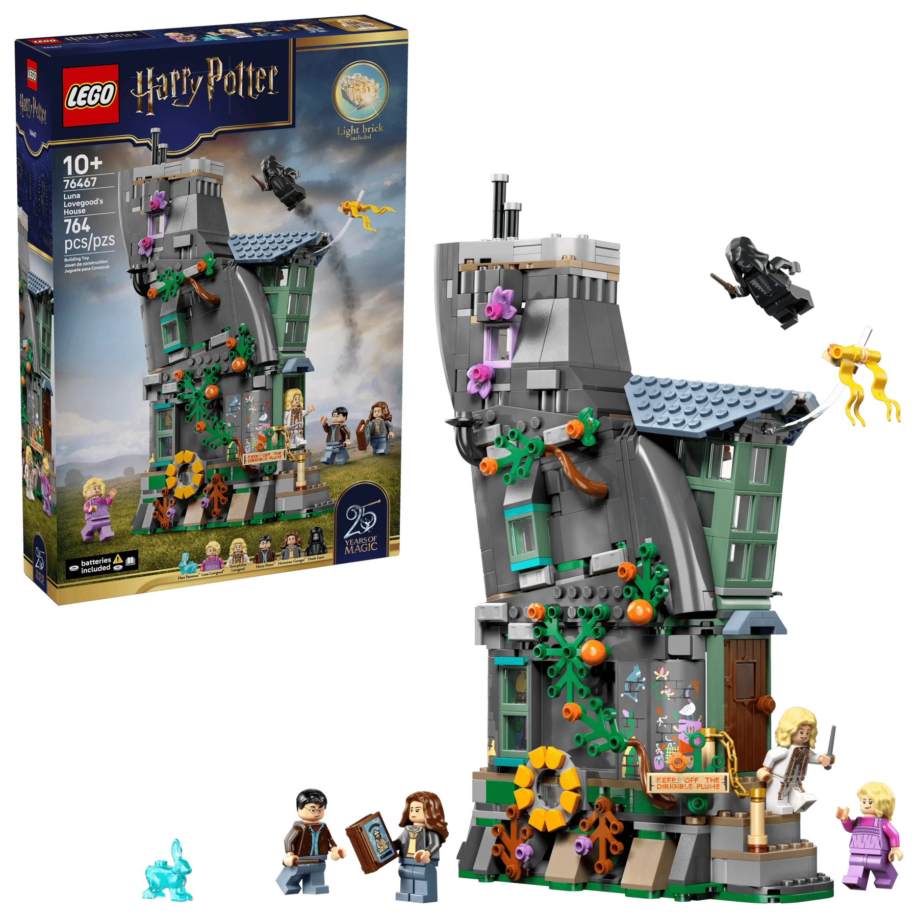 Luna Lovegood's House: LEGO Hausmodell mit leuchtendem Lichtziegel