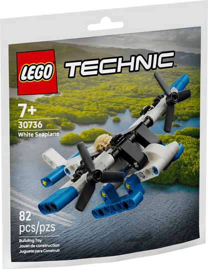 Lego Technic White Seaplane set box, 30736, 82 pcs, 7+