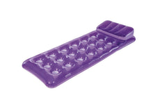 Purple 18-pocket inflatable fashion mat with raised cup-style holders