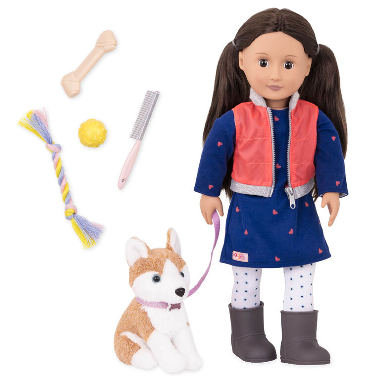 Our Generation, Leslie, 18-inch Doll & Pet Set - The Toy Store, Best Toys in Lebanon