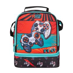Lunch Bag Insulated Must Team Yummy Let's Play 2 Compartments