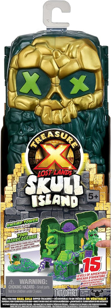 Treasure X Lost Lands Skull Island Swamp Tower Micro Playset, 15 Levels of Adventure