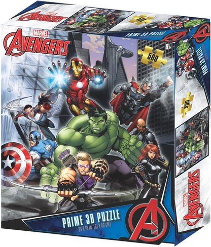 Prime 3D Marvel Battle Puzzle 500pcs The Toy Store - Toys