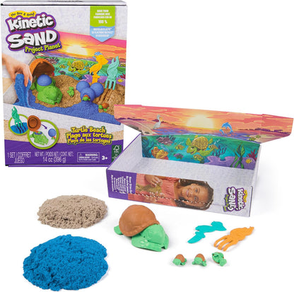 Ksand 
Kinetic Sand, Project Planet Turtle Beach, 14oz Play Sand, Tools & Molds - The Toy Store