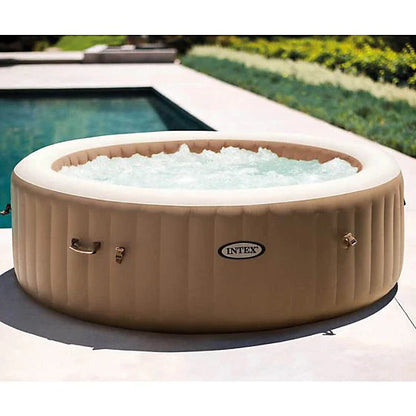 PureSpa 6 Person Bubble Massage Inflatable Hot Tub
