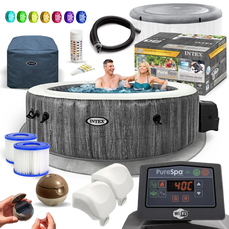 Garden SPA Greywood DELUXE for 6 people 216x71cm LED