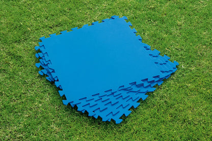 Pool- floor protector Set 9 pieces á 50 x 50 cm, blue
