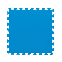 Blue interlocking pool floor protector foam tile, 50x50 cm
