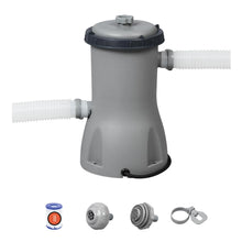Pool filter pump 800 GPH with hose fittings and included adapters