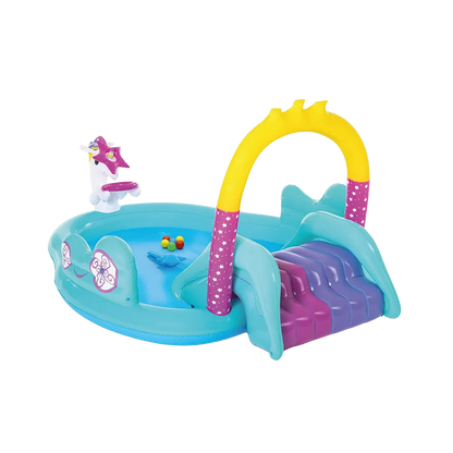 53097 Unicorn-Themed 274x198x137cm Inflatable Pool