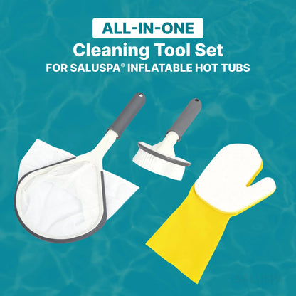 SaluSpa All in One 3 Piece Cleaning Tool Set for Spa