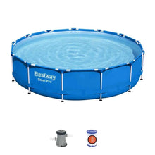 Bestway Steel Pro round above-ground pool, blue, 3.96m x 84cm