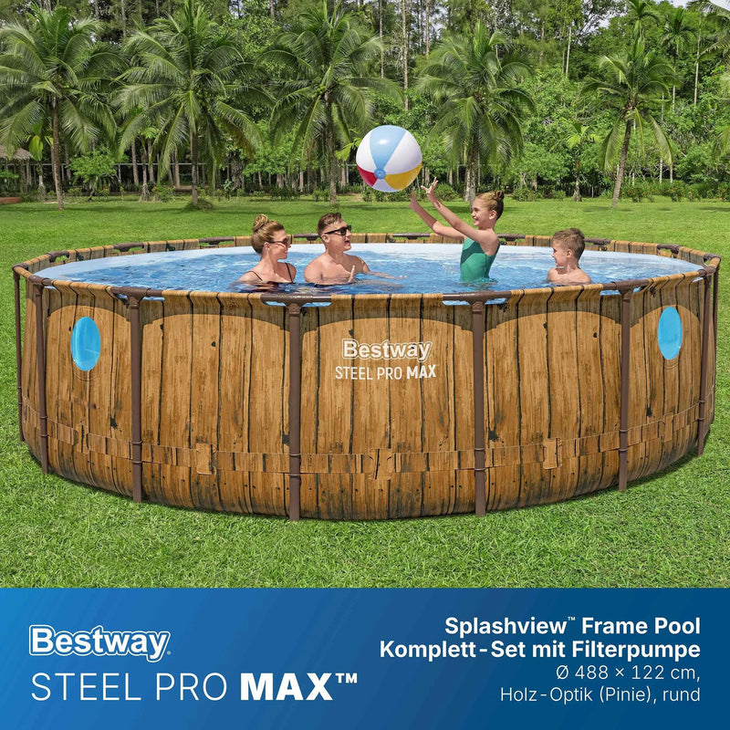 Power Steel Swim Vista Round Pool Set 4.88m x 1.22m