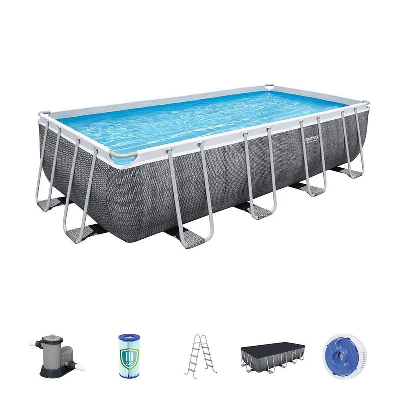 Power Steel Rectangular Pool Set 5.49m x 2.74m x 1.22m