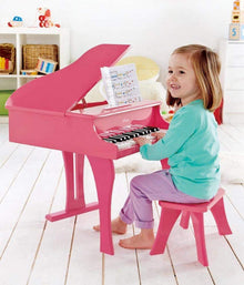 30-key Happy Wooden Grand Musical Piano Pink