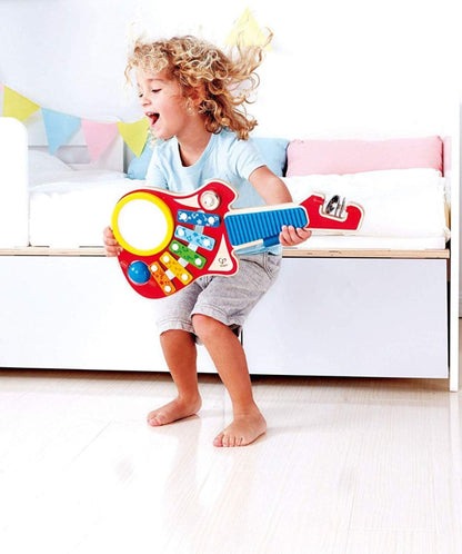 6-in-1 Wooden Guitar-Shaped Music Maker Toy