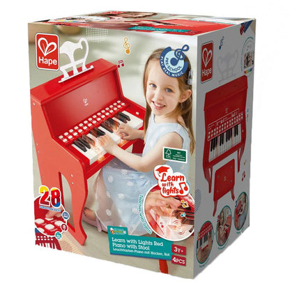 Hape Klavier-Spielzeugbox mit 28 Tasten und Lernhinweisen