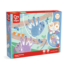 Finger Painting set box with animal handprint artwork and 3–6 years label