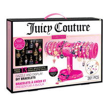 Juicy Couture DIY bracelet kit box, 13 dazzle and display bracelets, 261 pieces.