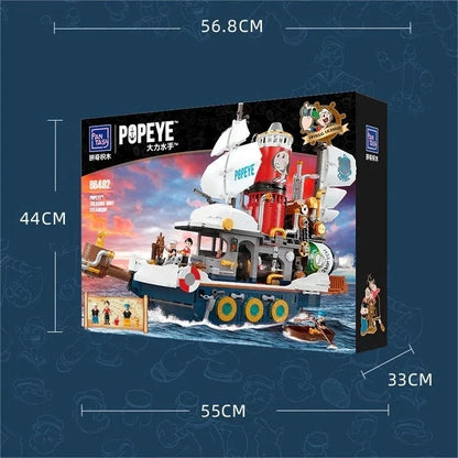 Popeye Treasure Hunt Steamship building block set