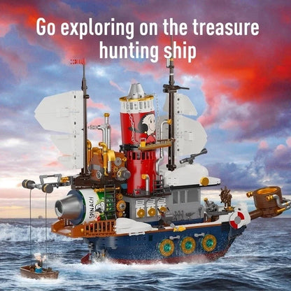Popeye Treasure Hunt Steamship building block set