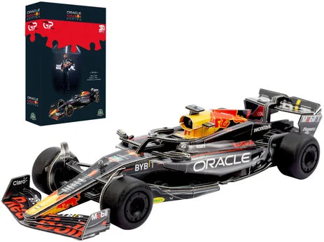 Kit auto Formula 1 Red Bull: monoposto nero e rosso con alette posteriori