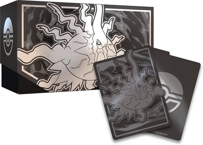 Elite Trainer Box with dark card packs featuring Pitch Black creature artwork