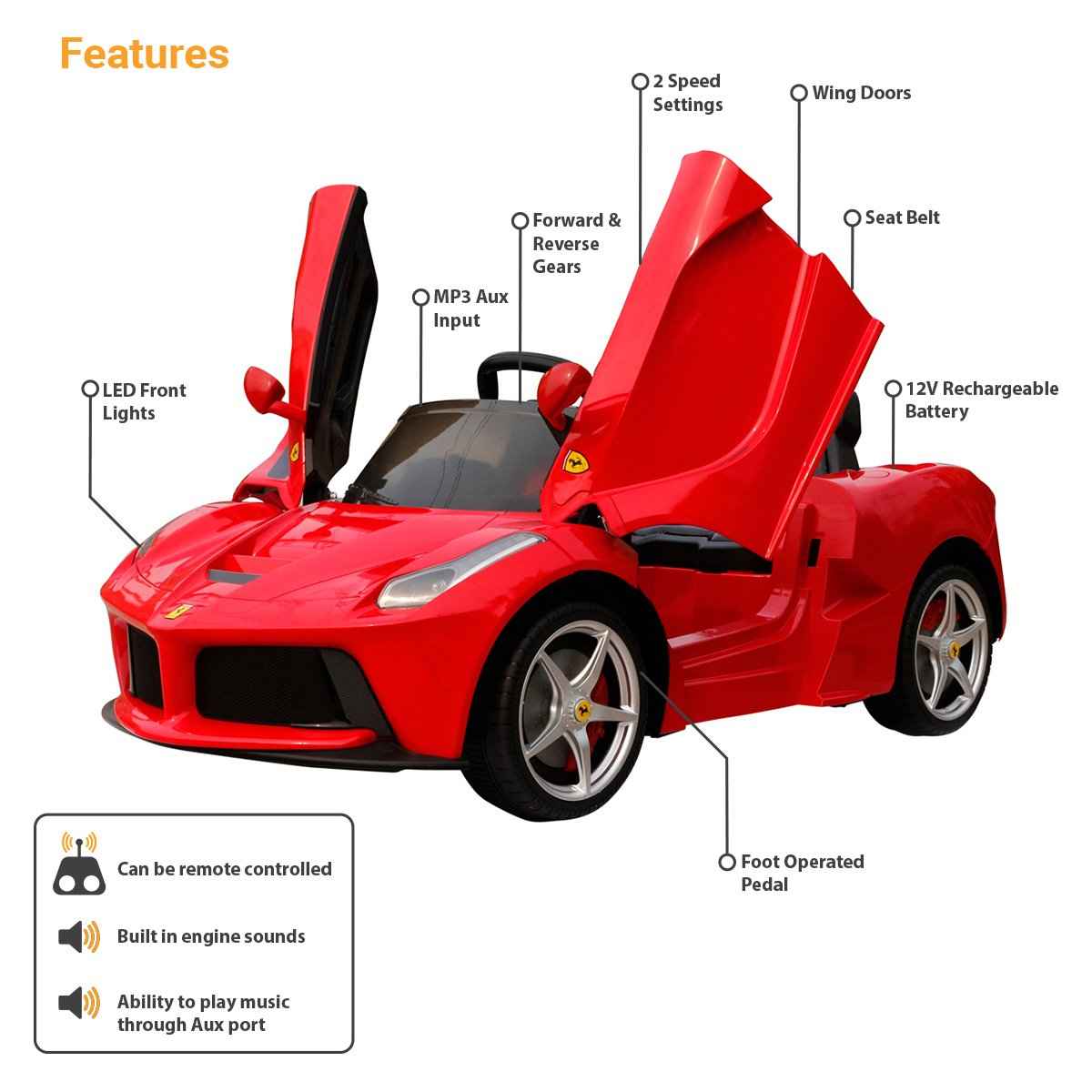 Ferrari Laferrari Ride-On Car