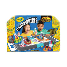 Crayola Colourwhirls Battle Arena set in colorful retail box with kids on front