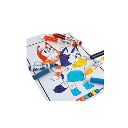 Colour By Numbers Bluey