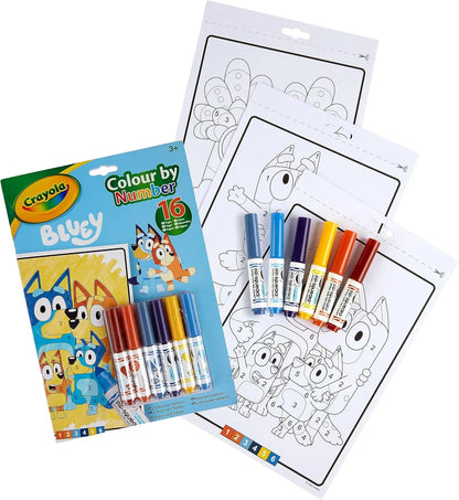 Colour By Numbers Bluey