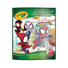Crayola color and sticker book with Marvel Spidey and Amazing Friends cover