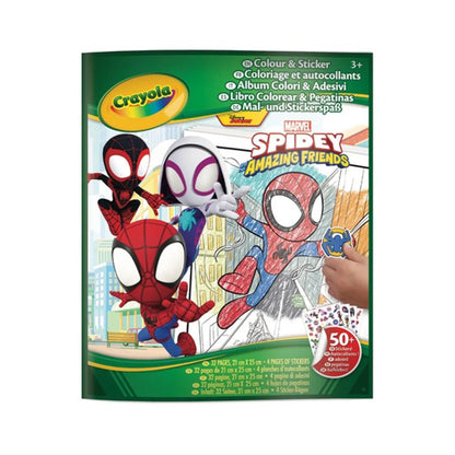 Crayola Color & Sticker Book - Marvel Spidey and His Amazing Friends