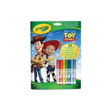 Crayola Toy Story activity pad set with 32 colored markers in display box