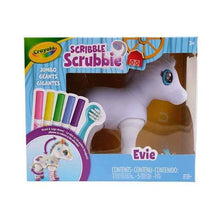 Crayola Scribble Scrubbie jumbo pet horse toy with Evie design and color markers
