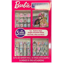 Press-on nails party pack box (36pk) with colorful character nail designs