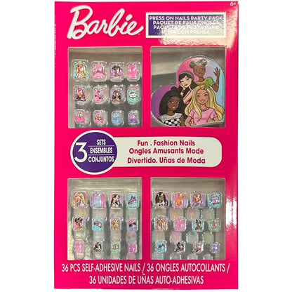 Press-on nails party pack box (36pk) with colorful character nail designs