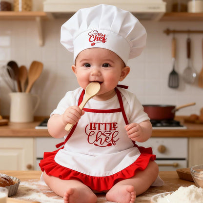 Newborn Chef Hat & Apron Set